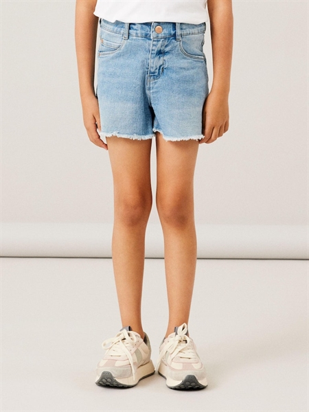 NAME IT High Waist Denim Shorts Rose Medium Blue